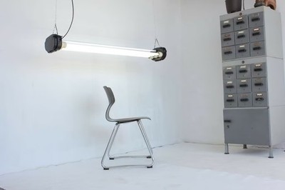 NEON LOFT LAMPE Industrielampe WERKSTATT Fabrik Leuchtstofflampe Neon