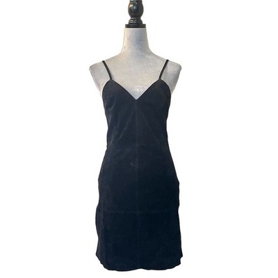 Y2k Strappy Black Leather Dress 2 Party Cocktail Grunge Gothic Gorpcore