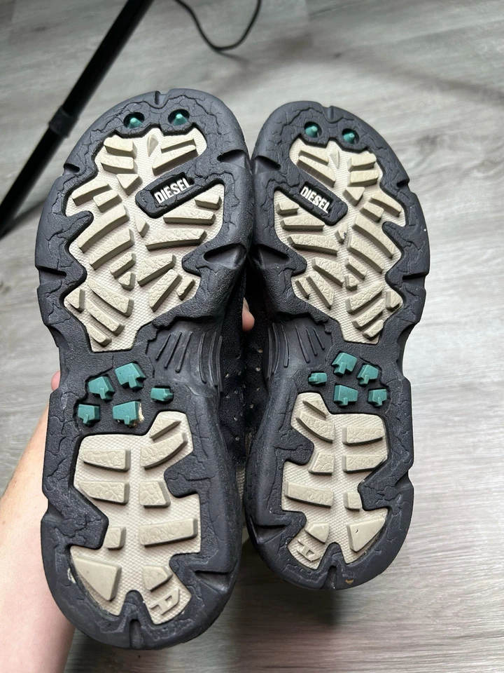 Rare Archive Sample Diesel Y2K Boots Size 41 Fur Lined Cyberpunk - Image 3 of 4