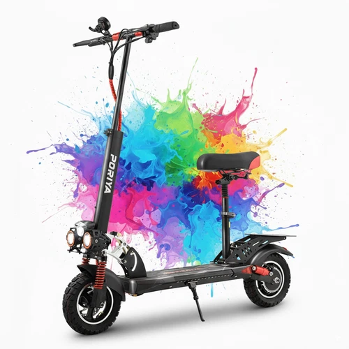 Electric Scooter 2000W 50km/h Off Road Foldable Portable Adult E-Bike W/Tail