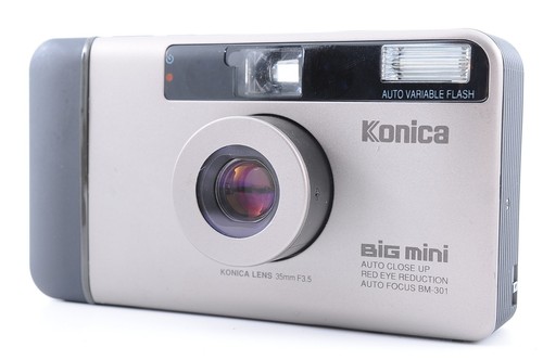 Konica Big Mini BM-301 Point & Shoot Film Camera [MINT Tested Works] From JAPAN