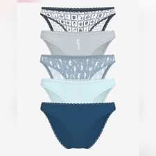 Victoria's Secret Bikini Panty 5 Pack Womens Size. LARGE NEW.