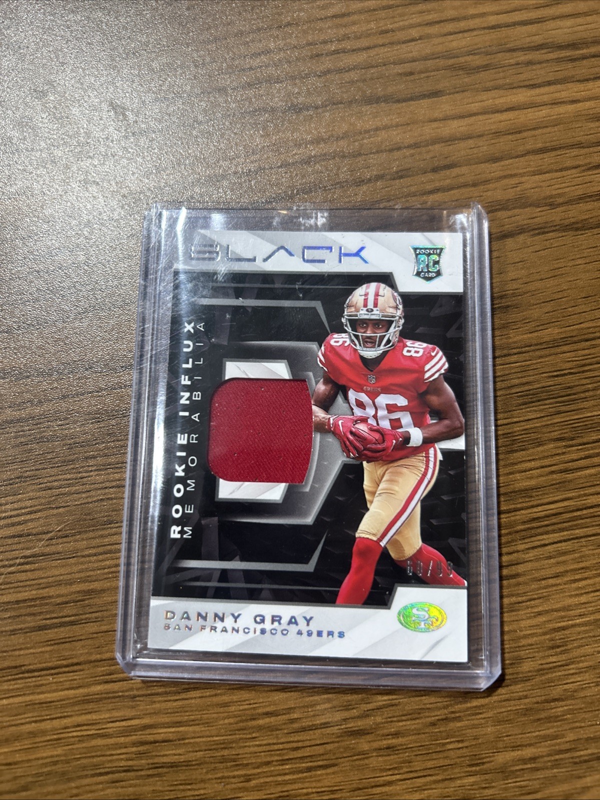 2022 Panini Black DANNY GRAY ROOKIE INFLUX MEMORABILIA /99 #RIM-DGR
