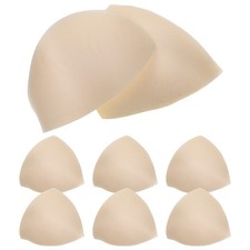 4Pair Bra Inserts Pads for A Cup Bra Use Comfortable Beige Sponge Material