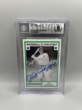 Joe DiMaggio Signed 1982 TCMA Baseball Greats #44 Card Beckett Auto