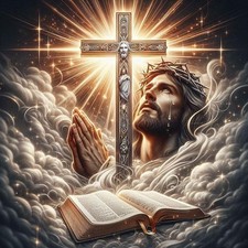 RYMILIE Jesus Diamond Art Kits for Adults-Cross Diamond Painting Kits for Adults