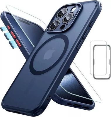 ESR iPhone 15 Pro Max Hülle MagSafe Magnet Blau Schutzhülle Slim Grip