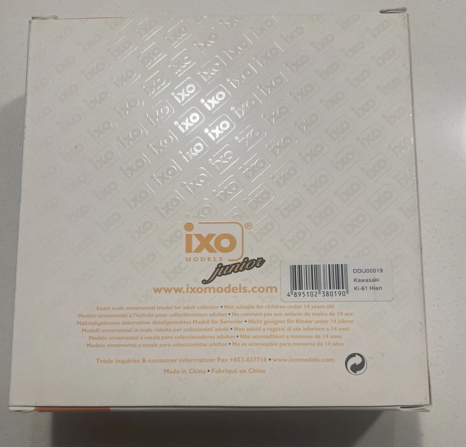 IXO DDIJ019 IJAAF 川崎 Ki-61 Hien 'Tony' 1/72 比例压铸模型,全新带盒  — 第 2/2 张图片