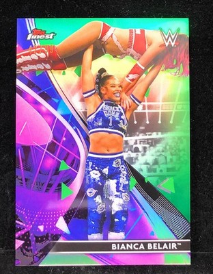 2021 TOPPS FINEST BIANCA BELAIR GREEN /99 CARD #45 WWE