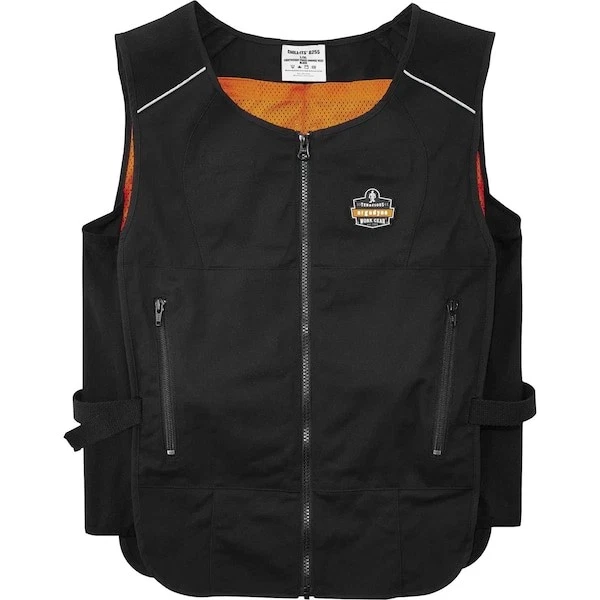 Ergodyne 6260 Cooling Vest, Cotton, Polyester, Zipper, Black, L/Xl image 4