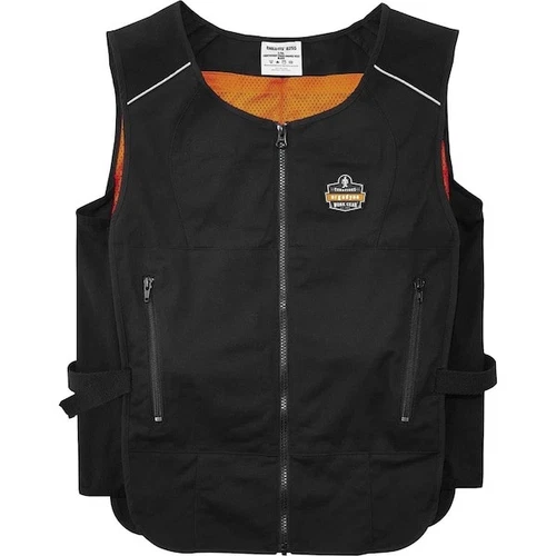 Ergodyne 6260 Cooling Vest, Cotton, Polyester, Zipper, Black, L/Xl image 4