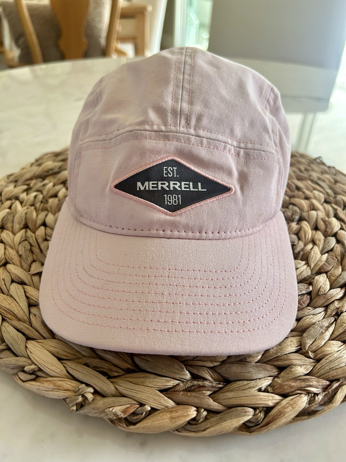 Merrell Cappello Donna Slideback Rosa Regolabile Logo Ricamato 100% Cotone