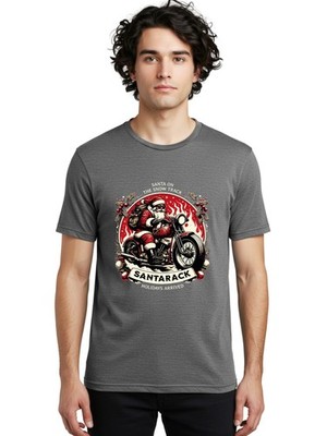 Santarack Mens Graphic Tee,100% Cotton,Casual Summer Wear