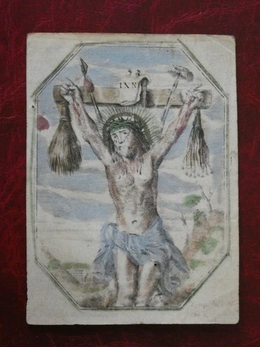 Pious Image 17th Christ on the Cross Gaspar Huberti