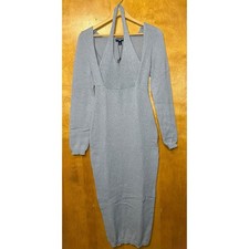 Pretty Little Thing Grey Sweater Dress *LARGE, SEE DESCRIPTION