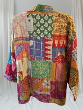 Sevya NWT Handmade Kantha Patchwork Reversibl...