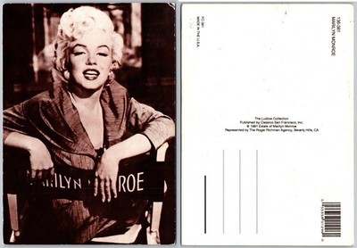 Marilyn Monroe Director Chair Postcard