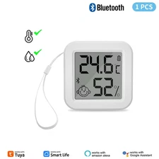 TUYA Bluetooth Temperature Humidity Sensor LCD Screen Tuya APP Remote Voice Cont