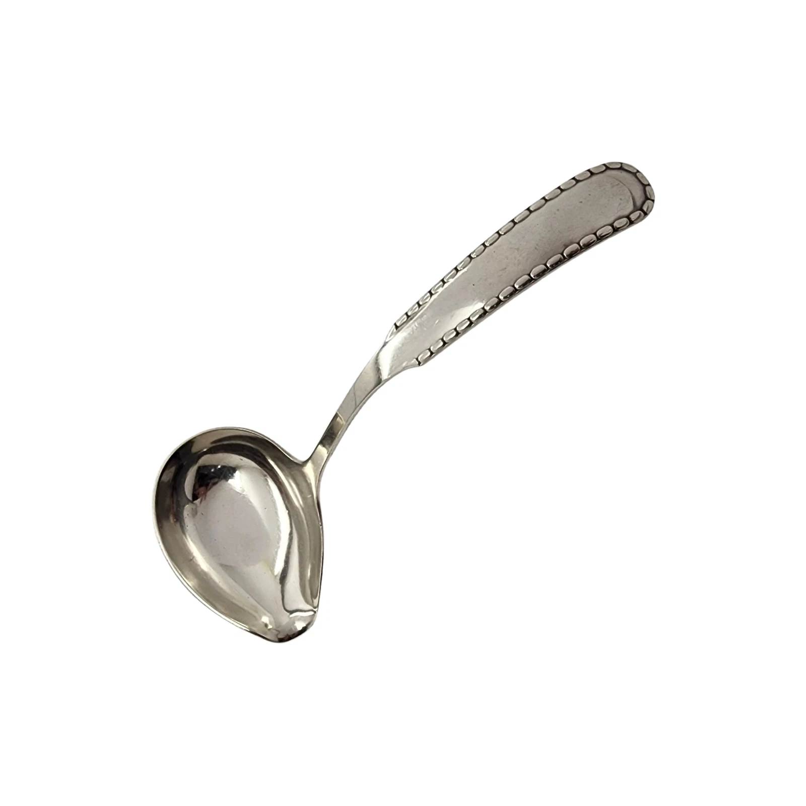 Georg Jensen Denmark Rope Sterling Silver Sauce Ladle 7 3/8" #15289