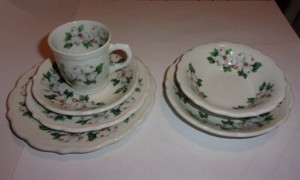 Syracuse China Child’s 6 Piece Set 2 Plates, Bowl & Underplate, Cup & Saucer