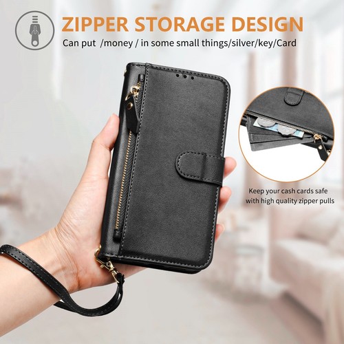 For Motorola Moto G40 10 51 Magnetic Zipper Card Wallet Shockproof Phone Cover - Picture 12 of 91