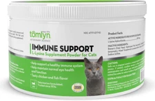 Immune Support Daily L-Lysine Supplement, Fish-Flavored Lysine Powder for Cat...