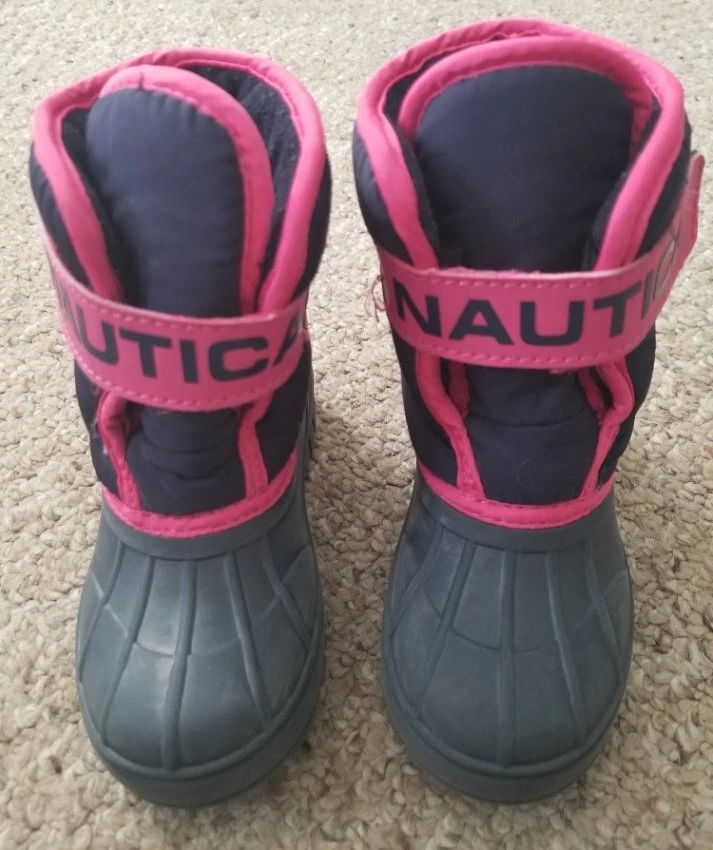 NAUTICA Albermarle Pink and Black Waterproof Winter Snow Boots