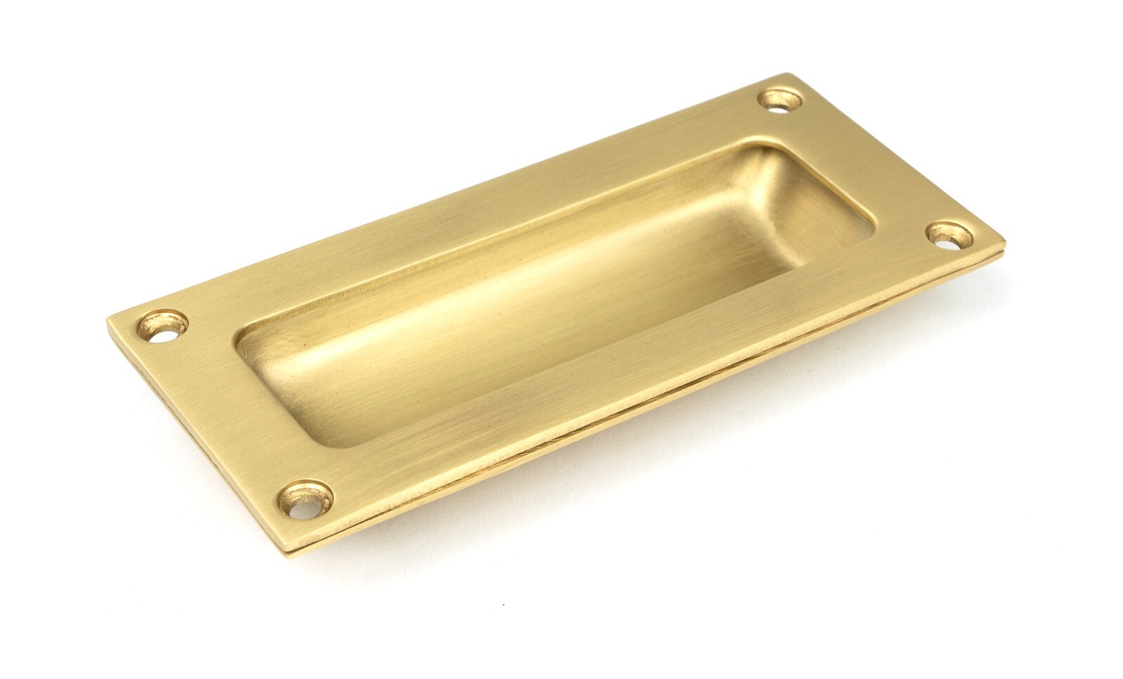 From The Anvil 50951 Satin Brass Flush Drawer Pull