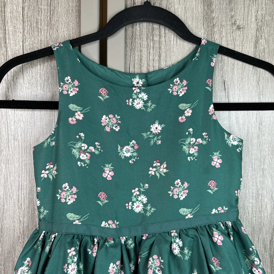Vestido formal floral Janie And Jack feminino tamanho 6 verde em camadas - Imagem 3 de 4