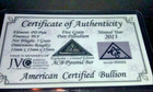 ACB Palladium PD BULLION 5Grain PYRAMID 9.99 CERT. OF AUTHENTICITY RARE $$ P — photo 1