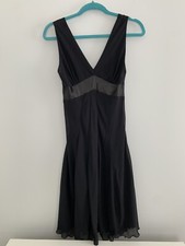 Pretty Black Sheath Dress, Satin Bust with Tulle Overlay So Sweet Sleeveless S/M
