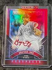 2015 Panini RED FOIL REFRACTOR RED AUTO PROSPECT ROOKIE AUTO Grayson Long 01/25