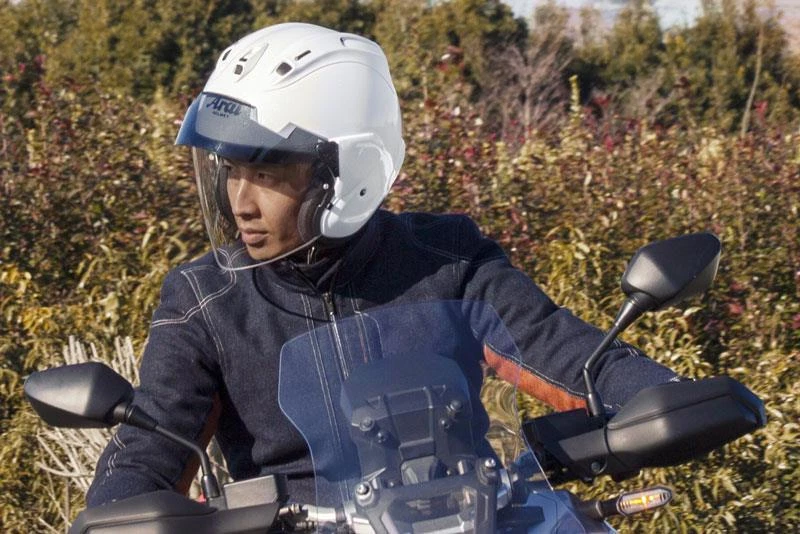 Casco Arai Ram-X 3/4 cara abierta apto para gafas Pinlock listo DOT SNELL XS-2XL Foto 2 de 4