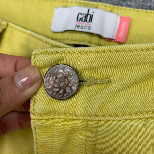 Cabi Jean Womens 4 Spongebob Skinny Cotton Blend 5 Pocket Stretch Denim Pant - Picture 4 of 12