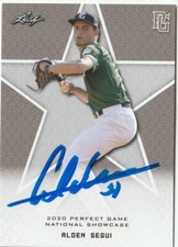 Alden Segui Signed 2020 Leaf Perfect Game National Showcase Card #102 Auto COA