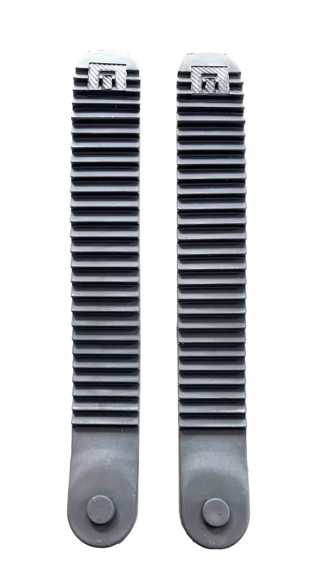 UP100 Snowboard Binding Toe Tongue Ladder Straps Black Plastic 7.6 inch