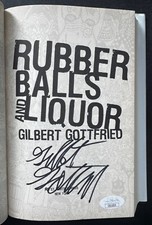 Gilbert Gottfried Signed 2011 Hard Cover Book Rubber Balls And Liquor JSA