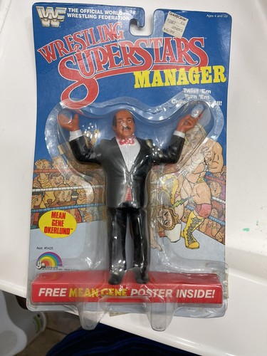 WWF WWE LJN Wrestling Superstars Moc Mean Gene, Lo...