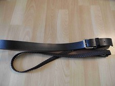 PULLS Beautiful Double Leather Belt Brown Size 95 SJ516