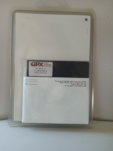 Quiz Master -Atari 400/800/LX/XE Disk w/Manual APX-20081 NOS Plastic Cover - Picture 2 of 2