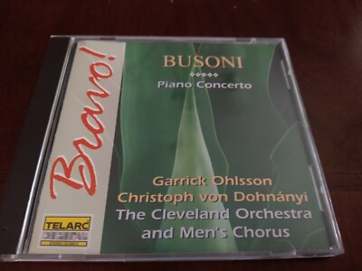 BUSONI: Piano Concerto CD 2002 Telarc Bravo GARRICK OHLSSON