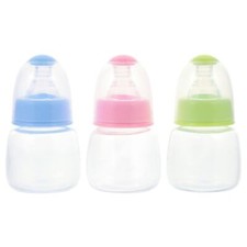 Mini Baby Bottles 3pcs Nursing Baby Bottle Plastic Travel Food Feeder for Mil...