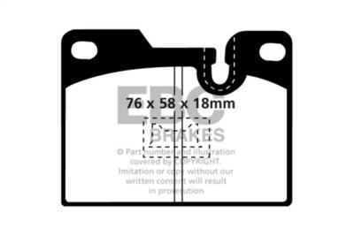 EBC Disc Brake Pad Set - Rear Yellowstuff Our Flagship range FMSI D252 79 thru 8