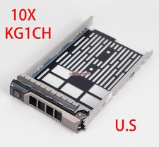 lot OF 1-10PCS KG1CH 3.5" SATA SAS HDD Tray Caddy For Dell R730 R730XD T420 T620