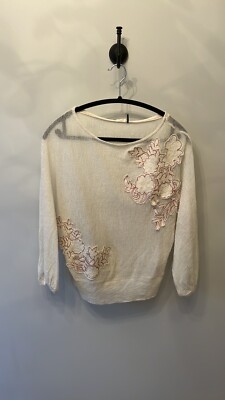 Anthropologie Akemi & Kin Sweater Top XS Embroidered