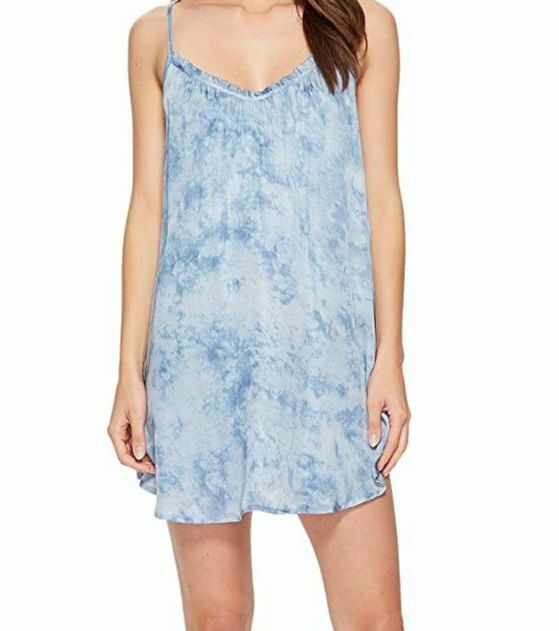 $210 Amuse Society Women's Blue Sun Seeker V-Neck Sleeveless Tank