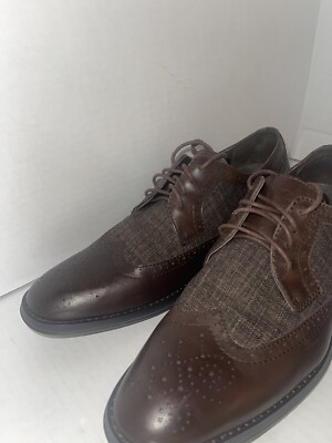 Vionic Oxford Roth men\'s lace-up dress wingtip in chestnut sz 10 comfort career Step into quiet distinction with the Luxurious Men main image 4