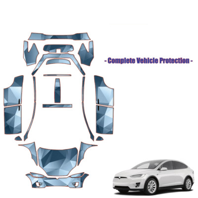 Kit De Protection Peinture PPF (film Polyuréthane) Prédécoupé Pour Tesla Model X (2016-2021), Complet Avant, Auto-cicatrisant, Durée 10 Ans