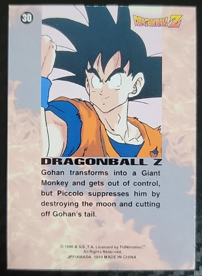 ドラゴンボールカード NO.30 Dragonball Z #30 Trading Card 1999 | eBay