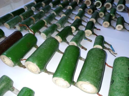 Mix of 94pcs PEV-7.5 10 15 25 Wirewound Ceramic Load Resistor 50-3300 Ohm Soviet - Picture 3 of 9